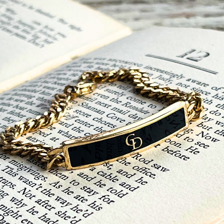 ブレス】Christian Dior クリスチャンディオール ブラックプレート