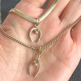 【ネックレス】馬蹄　ホースシュー　horseshoe 2連　70'sフランス