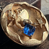 【ネックレス】エンジェル　天使　妖精　SEPTEMBER 9月　ブルー　60’s USA