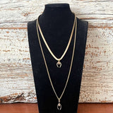 【ネックレス】馬蹄　ホースシュー　horseshoe 2連　70'sフランス