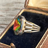 【リング】ヴィトレイルスワロ　遊色　ロマンチック　70’sフランス