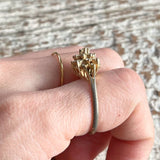 【リング】ビジュ　ゴールド　立体的　50'sフランス