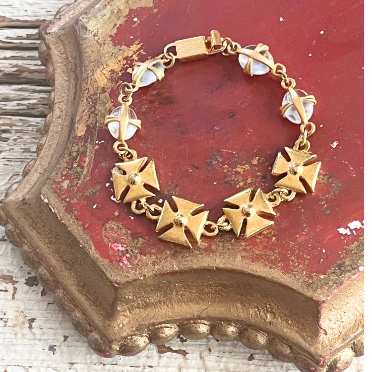 1880s vintage antique フランス ブレスレット france Franch Vintage Oval Rectangle Silver Chain Bracelet フランス