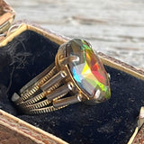 【リング】ヴィトレイルスワロ　遊色　ロマンチック　70’sフランス