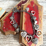 【ネックレス】オリエンタルハート　ロング　70’sフランス