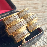 【イヤリング】Diva アールデコ　バゲットビジュ　80’s USA