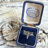 【リング】マーカサイト　蜻蛉　トンボ　925 silver 70'sフランス