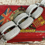 【ブレス】Linser リスナー　太幅　ボリューム　粒々シルバー　60’s USA