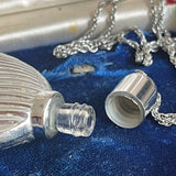 【ネックレス】香水瓶　パフュームボトル　シルバー　スキットル　70’sUSA