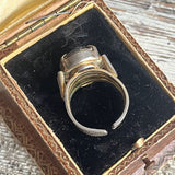 【リング】ヴィトレイルスワロ　遊色　ロマンチック　70’sフランス