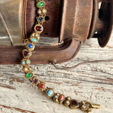 【ブレス】goldette　ゴルデット　スライドチャームブレス　21個チャーム　80’s USA