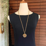 【ネックレス】エンジェル　天使　妖精　SEPTEMBER 9月　ブルー　60’s USA