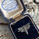 【リング】マーカサイト　蜻蛉　トンボ　925 silver 70'sフランス