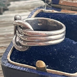 【リング】ノットデザイン　ベルト　バックル　925 silver 10号
