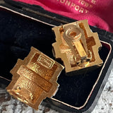 【イヤリング】Diva アールデコ　バゲットビジュ　80’s USA