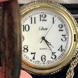 【ネックレス】懐中時計　collezio  3頭の馬　horse 80’sUSA