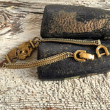 【ブレス】蔦と花　アールヌーボー　真鍮　60’sイギリス