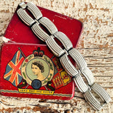 【ブレス】Linser リスナー　太幅　ボリューム　粒々シルバー　60’s USA