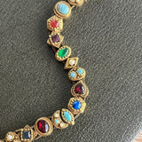 【ブレス】goldette　ゴルデット　スライドチャームブレス　21個チャーム　80’s USA