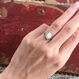 【リング】opal　オパール　925 silver 花　80'sUSA