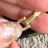 【ブレス】蔦と花　アールヌーボー　真鍮　60’sイギリス