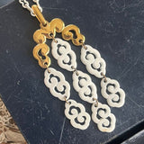 【ネックレス】TRIFARI トリファリ　雲　2連　クラウントリファリ　60’s USA