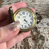 【ネックレス】懐中時計　collezio  3頭の馬　horse 80’sUSA