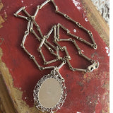 【ネックレス】マイクロモザイク　フィリグリー　赤　60’sイタリア製