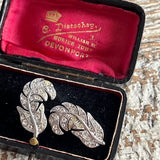 【ピアス】Monet  モネ　輝くフェザー　羽根　70’sUSA