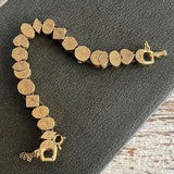 【ブレス】goldette　ゴルデット　スライドチャームブレス　21個チャーム　80’s USA