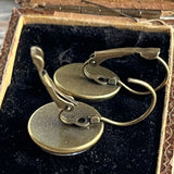 【ピアス】ペガサス　UFO 　デルフト焼き　ラウンド　80’sイギリス