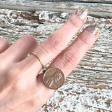 【リング】コイン　メダル　1972リンカーン　コッパー　70’s USA