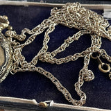 【ネックレス】懐中時計　collezio  3頭の馬　horse 80’sUSA