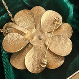 【ネックレス】フラワー　花　重ね花びら　70’s USA ビッグフラワー