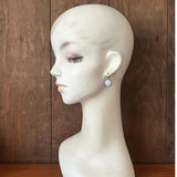 【ピアス】ペガサス　UFO 　デルフト焼き　ラウンド　80’sイギリス