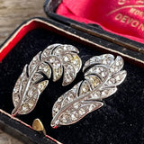 【ピアス】Monet  モネ　輝くフェザー　羽根　70’sUSA