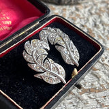 【ピアス】Monet  モネ　輝くフェザー　羽根　70’sUSA