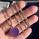 【ネックレス】チェコガラス　ヴィトレイル　ドラゴンブレス　60’sチェコ