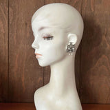 【イヤリング】アジアの寺院　漢字　バロックパール　70’s USA