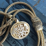 【ネックレス】パール　3連　フレンチエスニック　チョーカー　80’sフランス