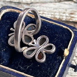 【リング】アバロンシェル　蝶　バタフライ　925 シルバー　70’sUSA