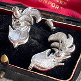 【ピアス】Monet  モネ　輝くフェザー　羽根　70’sUSA