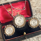 【セット】スター×クロス　ネックレス＆イヤリング　ラウンド　50’sイギリス