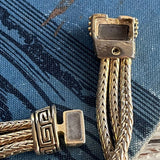 【ネックレス】パール　3連　フレンチエスニック　チョーカー　80’sフランス