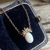 【ネックレス】オパール　opal　パイナップル　ロマンチック　70’sフランス