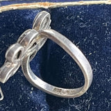 【リング】アバロンシェル　蝶　バタフライ　925 シルバー　70’sUSA