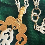 【ネックレス】TRIFARI トリファリ　雲　2連　クラウントリファリ　60’s USA