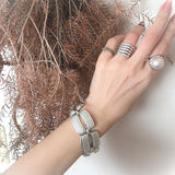 【リング】マベパール風　ボタニカル　ケルトフレーム　60’sフランス