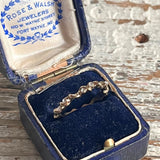 【リング】4連　vintage コンビカラー　4連　重ね付け　フランス＆USA