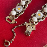 【ブレス】デイジー　マーガレット　花　レトロ　60’sフランス